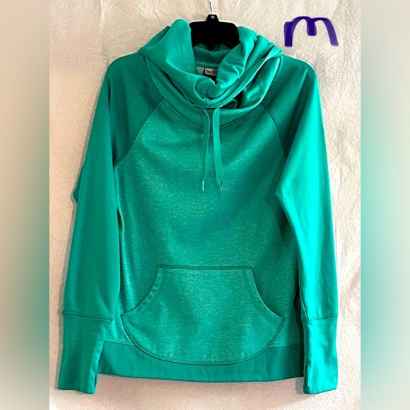 Champion Tops - LADIES LT GREEN HOODED SWEATSHIRT